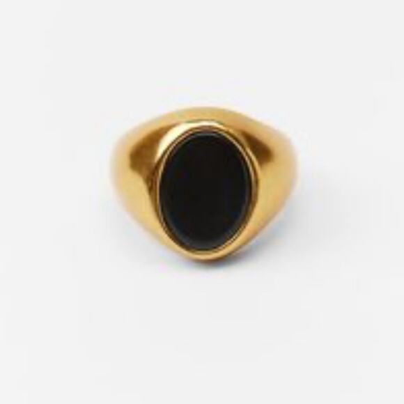 Nwt- Zara contrast signet ring-7 - Picture 1 of 4